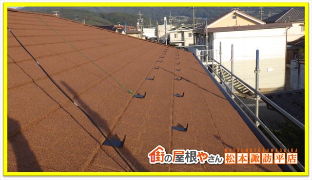 松本市ジンカリウム鋼板カバー工法　完工